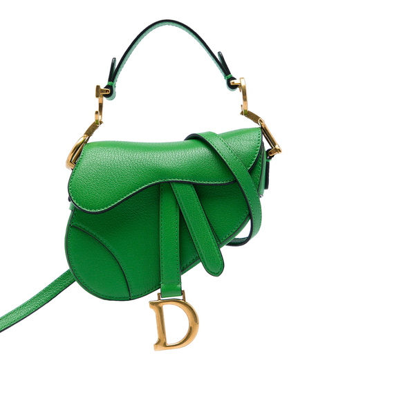 Dior Handbags - Pre-Loved Dior Micro Goatskin Saddle Bag